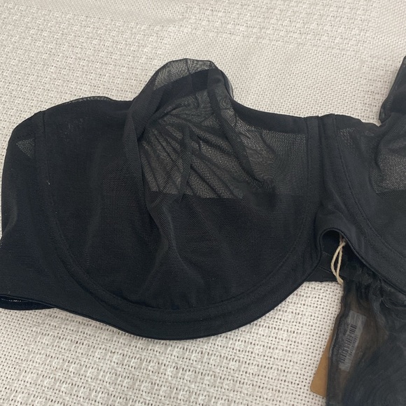 Skims Onyx see through Bra/with straps size 44D - Picture 3 of 8